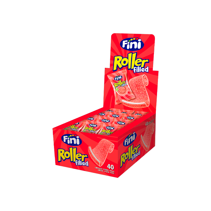 Fini Roller Fresa y Nata 20g (40 uds) - Distribución Mayorista