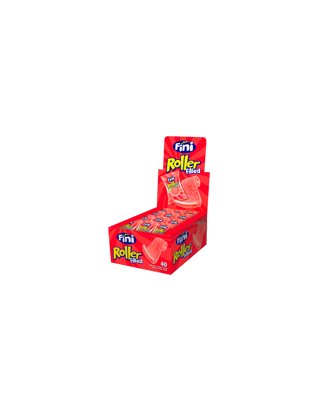 Fini Roller Fresa y Nata 20g (40 uds) - Distribución Mayorista
