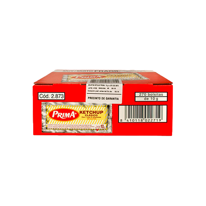 Ketchup Prima 10g-Distribución Mayorista