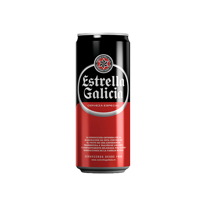 Cerveza Estrella Galicia 330ml-Distribución Mayorista