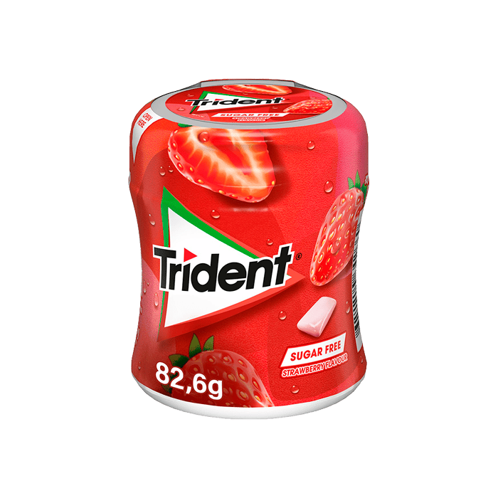 Trident Gragea Fresa 82,6g - Distribución Mayorista