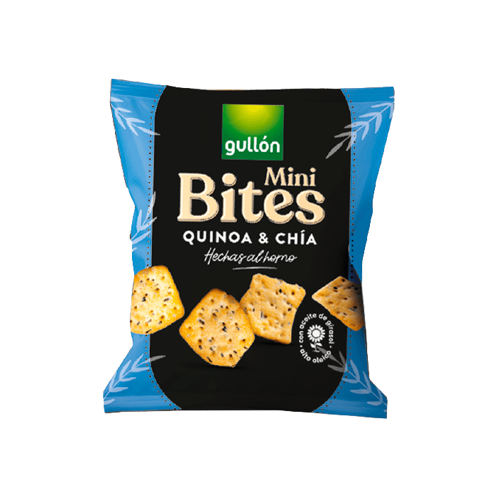 Mini Bites Quinoa y Chía 4 x 40g Gullón - Distribución Mayorista
