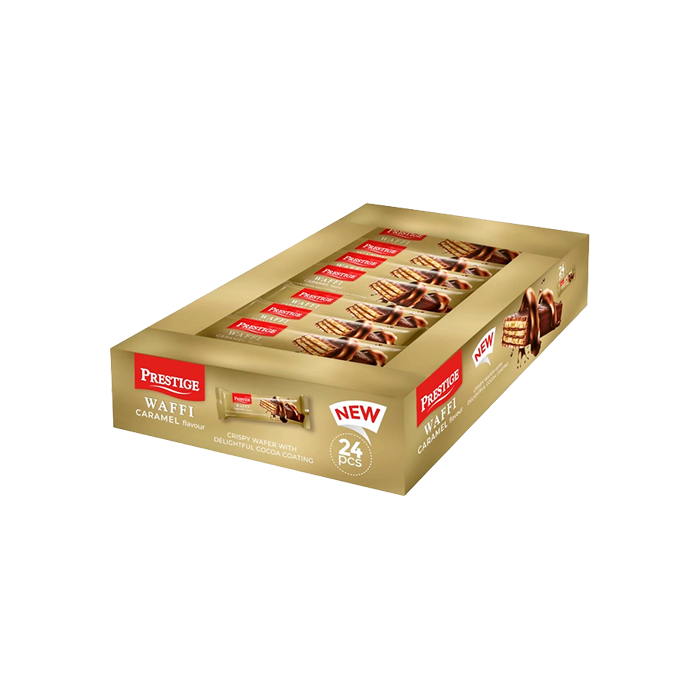 Waffi Wafer Caramel Flavour 23g - Distribución Mayorista
