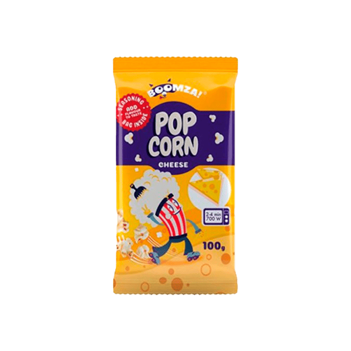 Boomza Popcorn Queso 100g - Distribución Mayorista