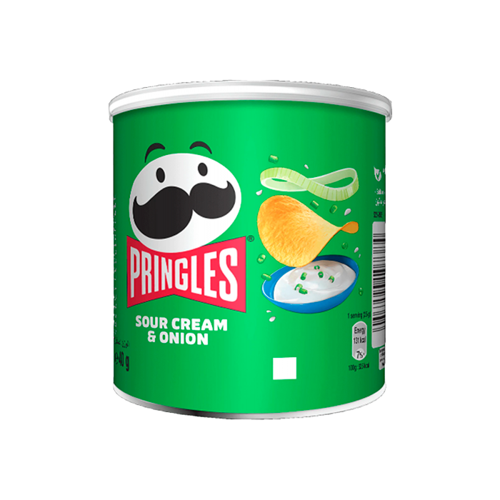 Pringles Sour Cream Onion 40g-Distribución Mayorista