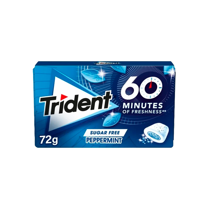Trident 60 Minuten Minze 22g-Distribución Mayorista