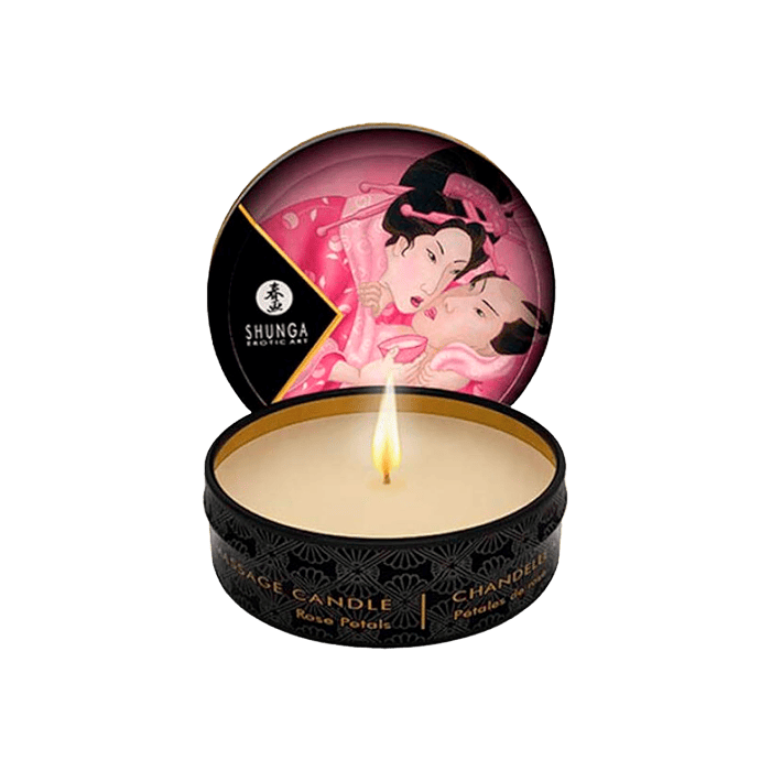Vela Masaje Pétalos de Rosa Shunga-Distribución Mayorista