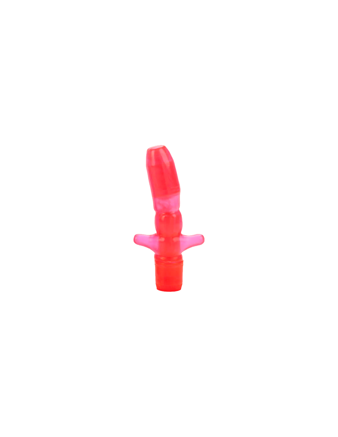 Vibrador Anal T Rosa Fluorescente - Distribución Mayorista