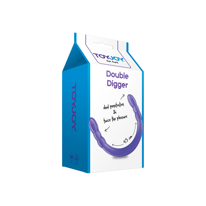 Double Digger Dong 45cm Violeta-Distribución Mayorista