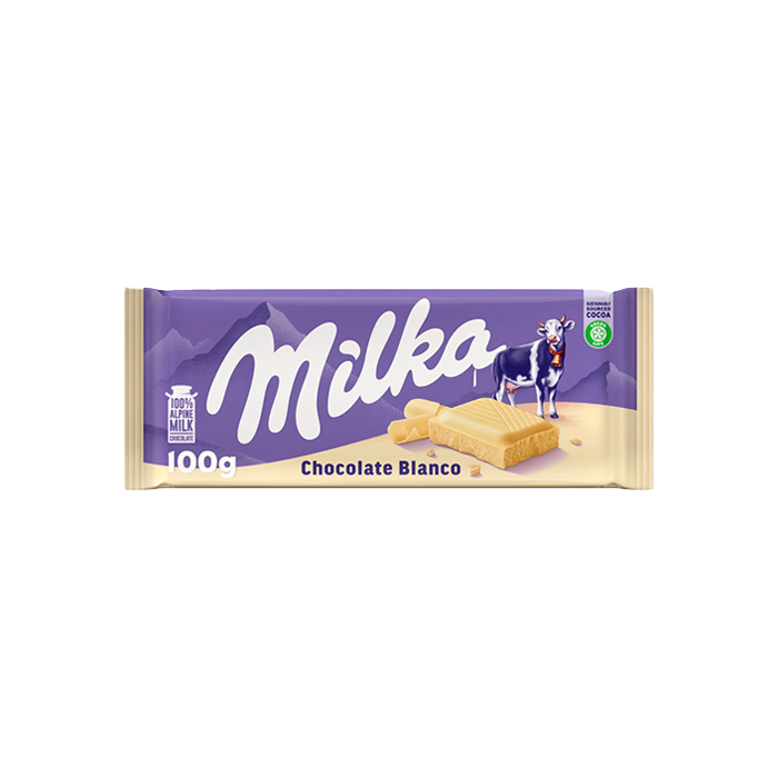 Milka Chocolate Blanco 100g - Distribución Mayorista