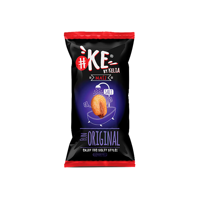 KE Maíz Frito con Sal 34g Kelia R2-Distribución Mayorista
