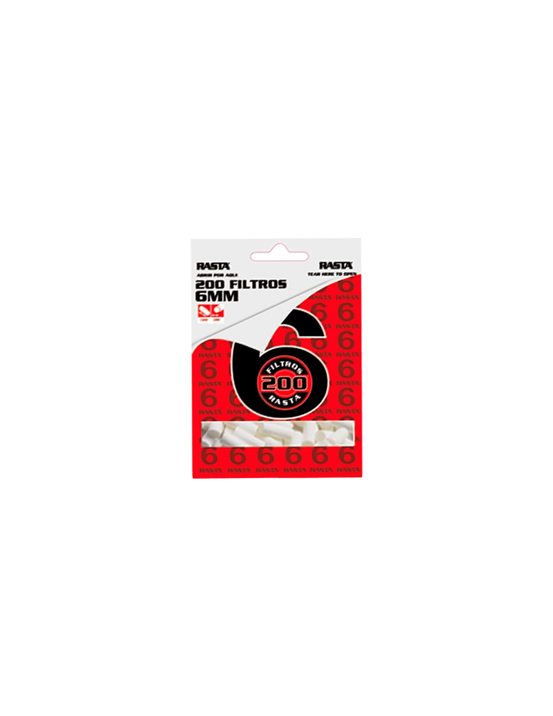 Filtros Algodón 6mm Rasta 200 uds-Distribución Mayorista