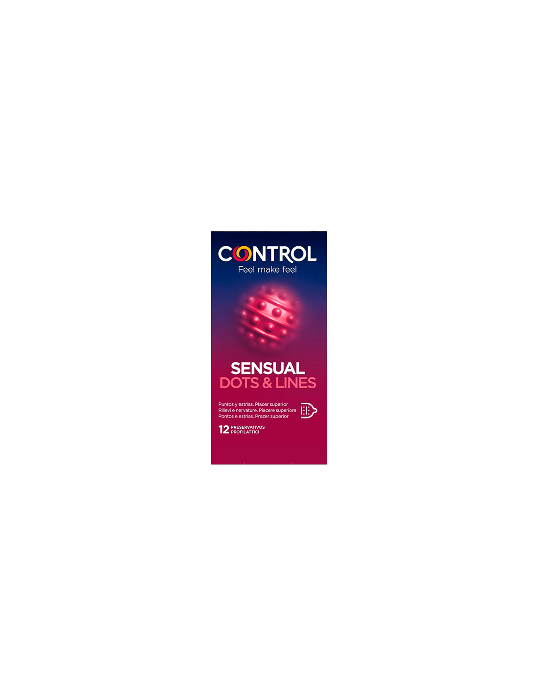 Control Sensual Dots & Lines 12 uds-Distribución Mayorista