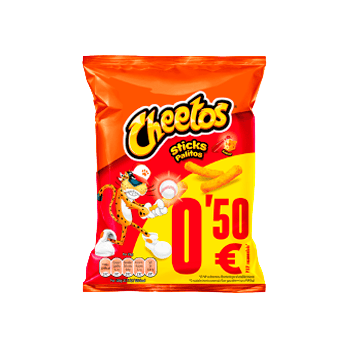 Cheetos Sticks Marcado 0.50€ 21g - Distribución Mayorista