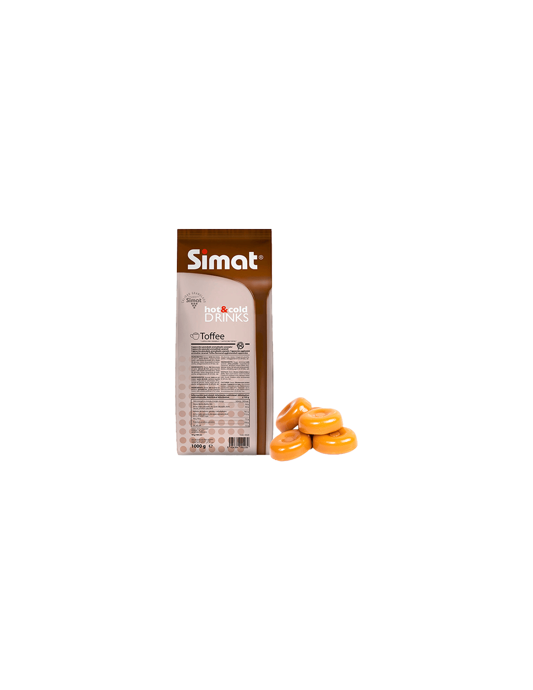 Cappuccino Toffee 1kg Simat-Distribución Mayorista