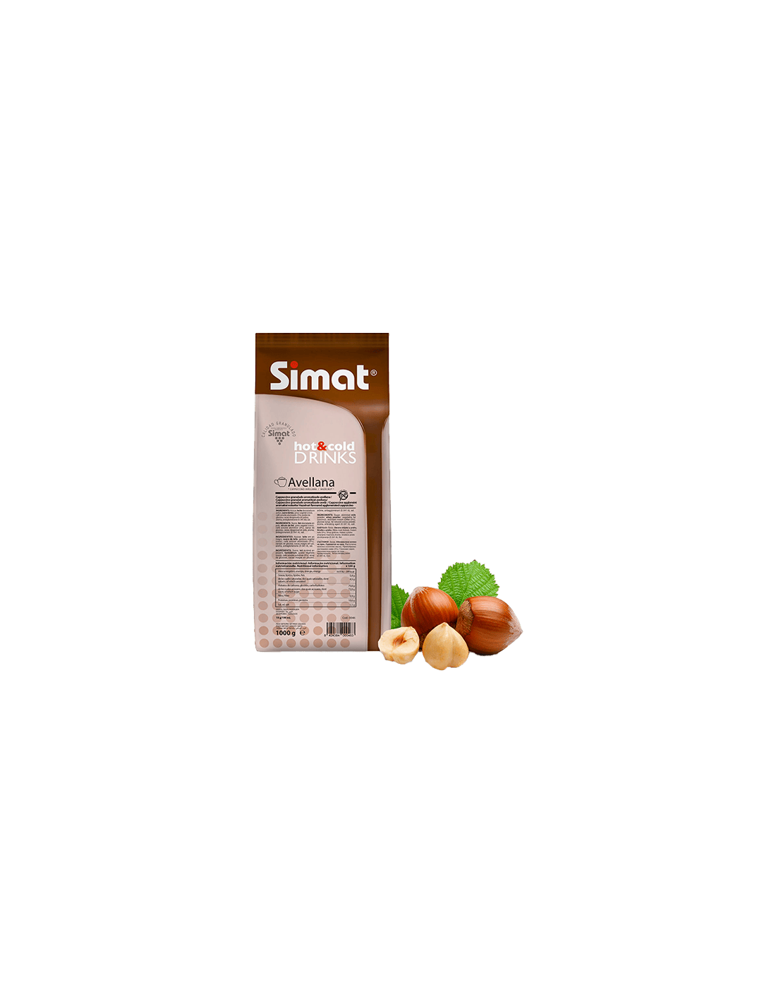 Cappuccino Avellana 1kg Simat-Distribución Mayorista