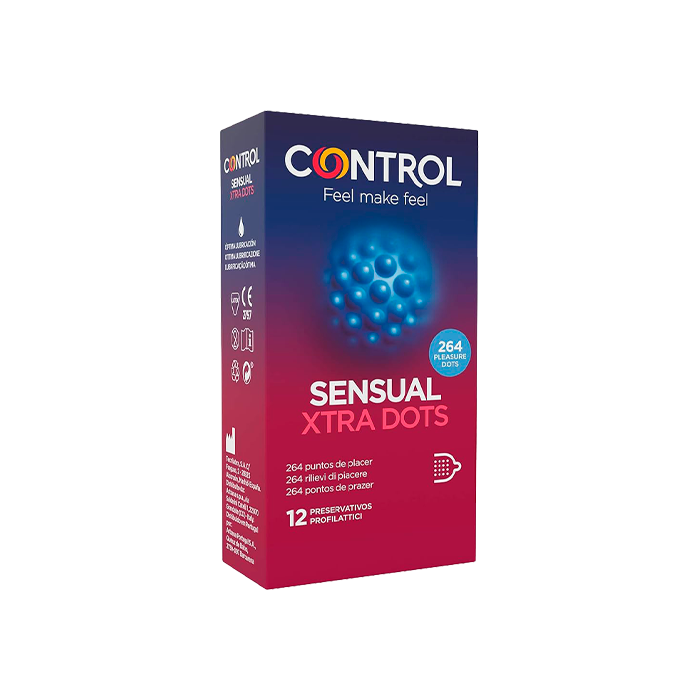 Control Sensual Xtra Dots 12 uds-Distribución Mayorista