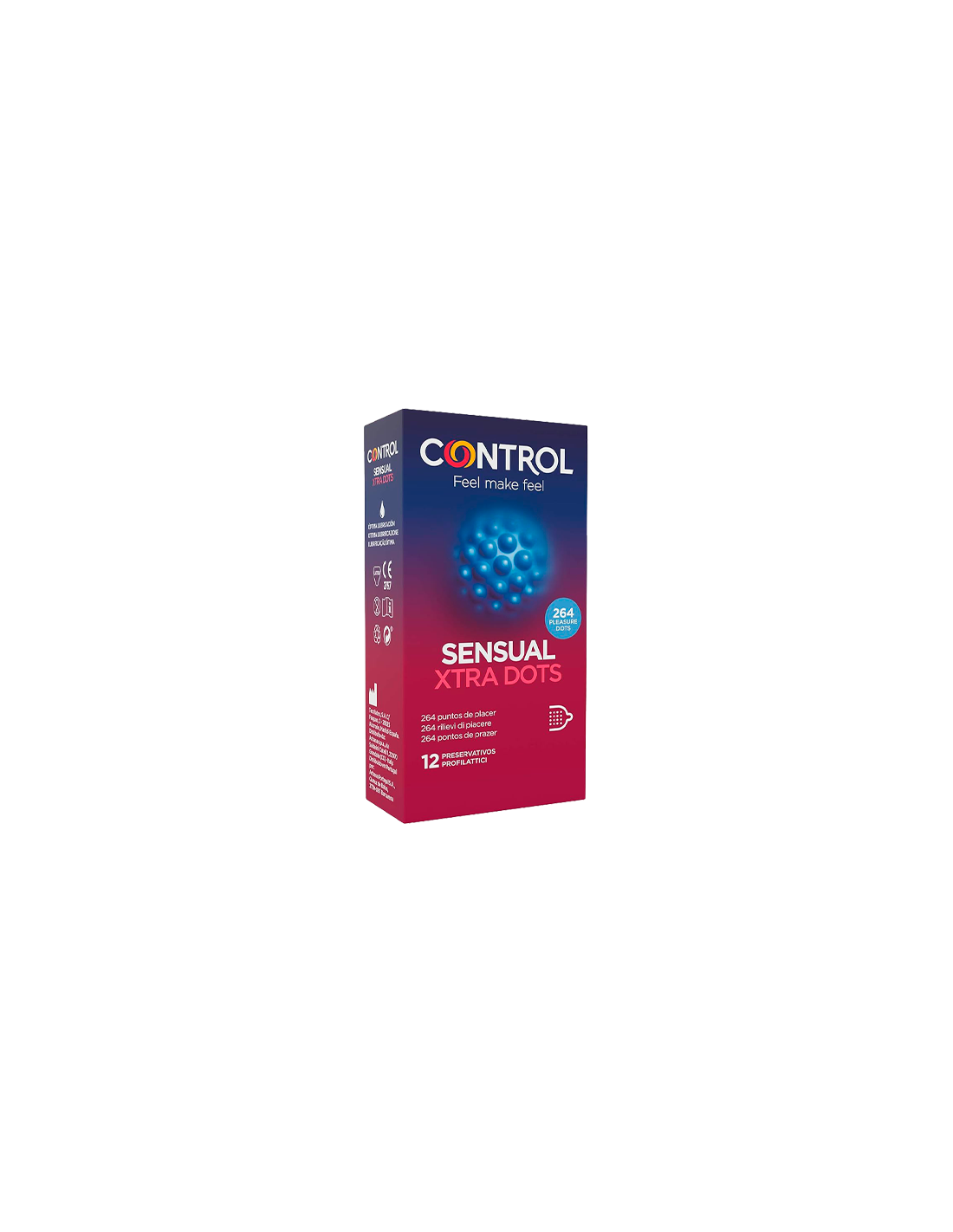 Control Sensual Xtra Dots 12 uds-Distribución Mayorista