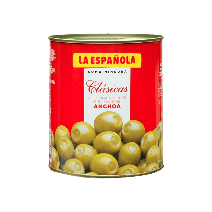 Aceitunas Rellenas de Anchoa La Española 85g-Distribución Mayorista