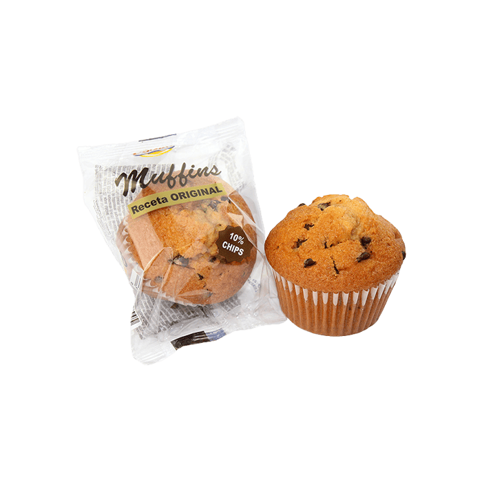 Muffins con Chips de Chocolate 60g Codan-Distribución Mayorista