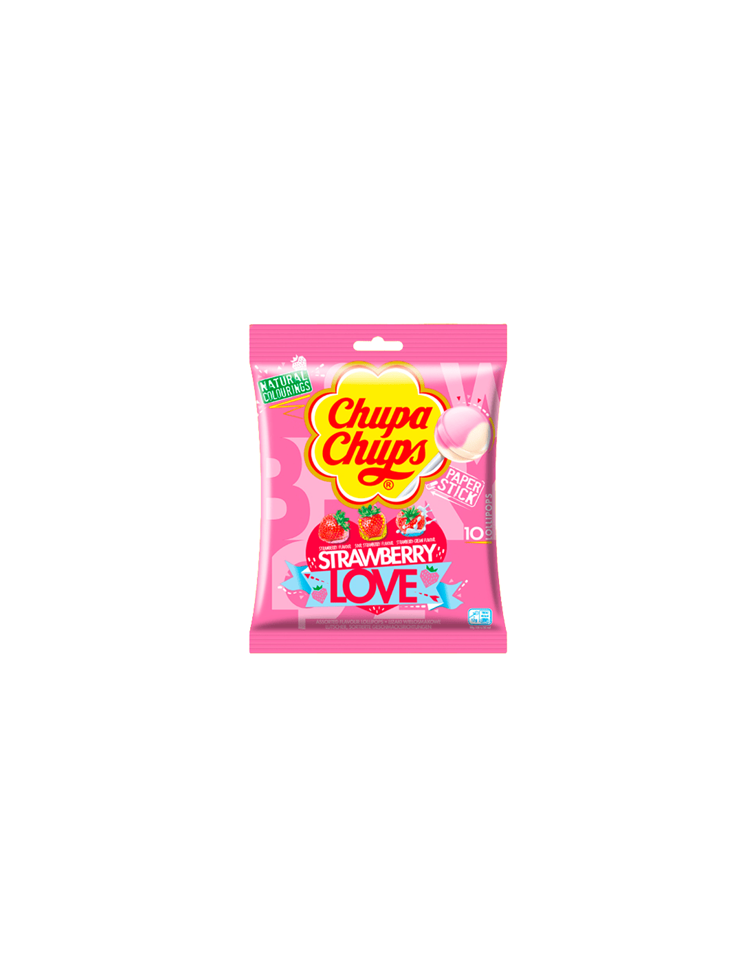 Chupa Chups Strawberry Love 120g - Distribución Mayorista