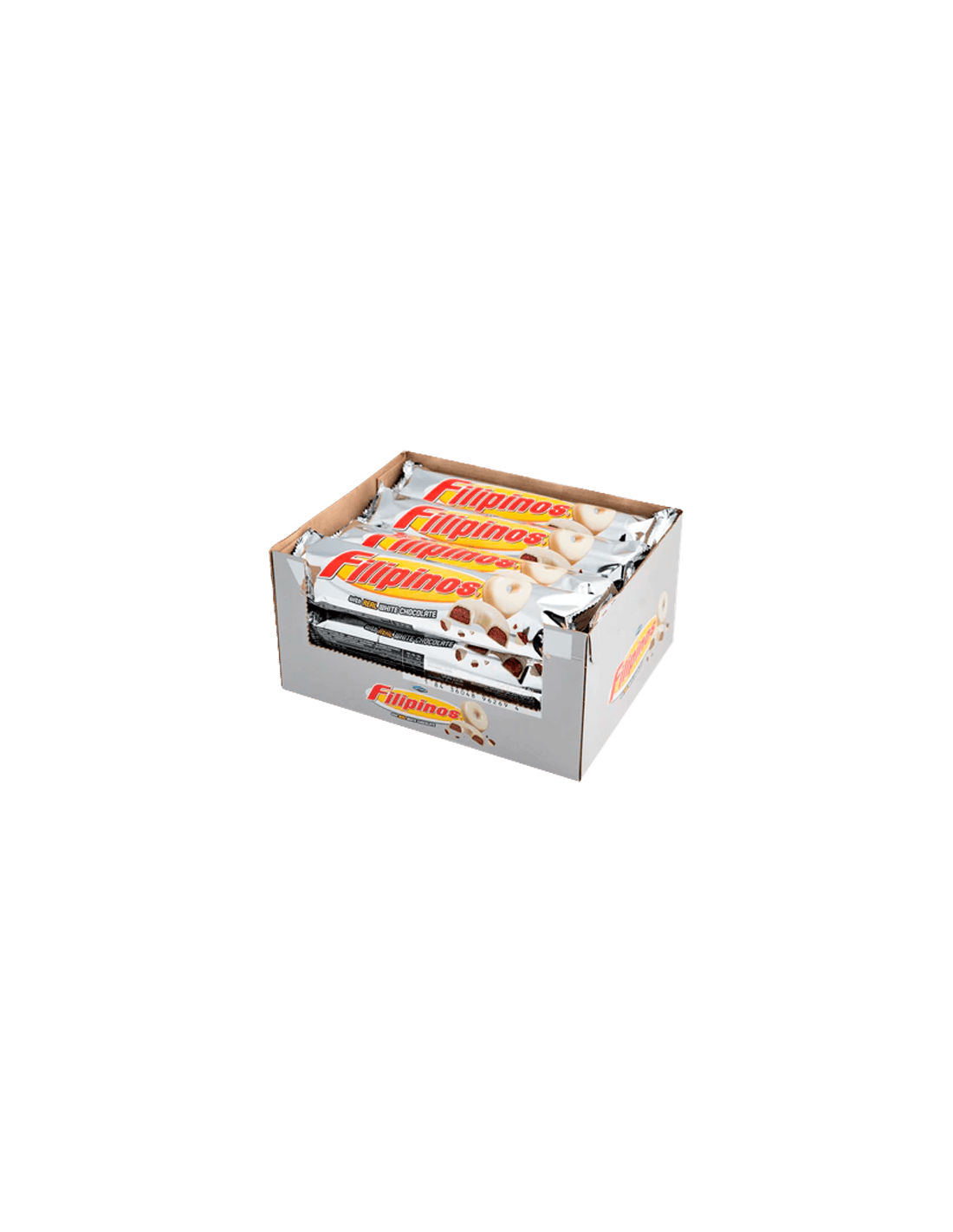 Filipinos chocolate blanco 128g-Distribución Mayorista