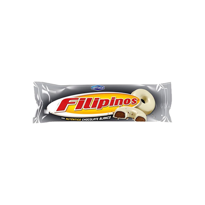 Filipinos chocolate blanco 128g-Distribución Mayorista