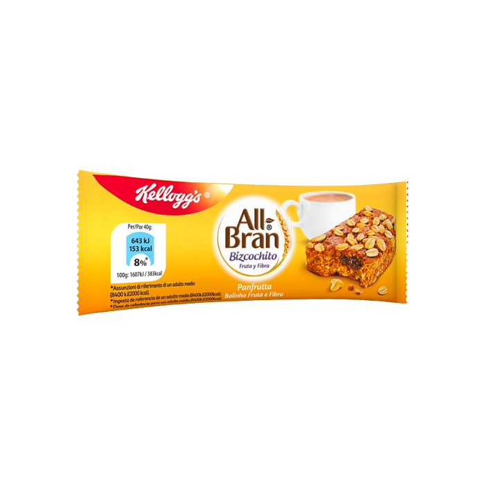 Allbran Biskuit Frucht und Faser 40g kelloggs-Distribución Mayorista