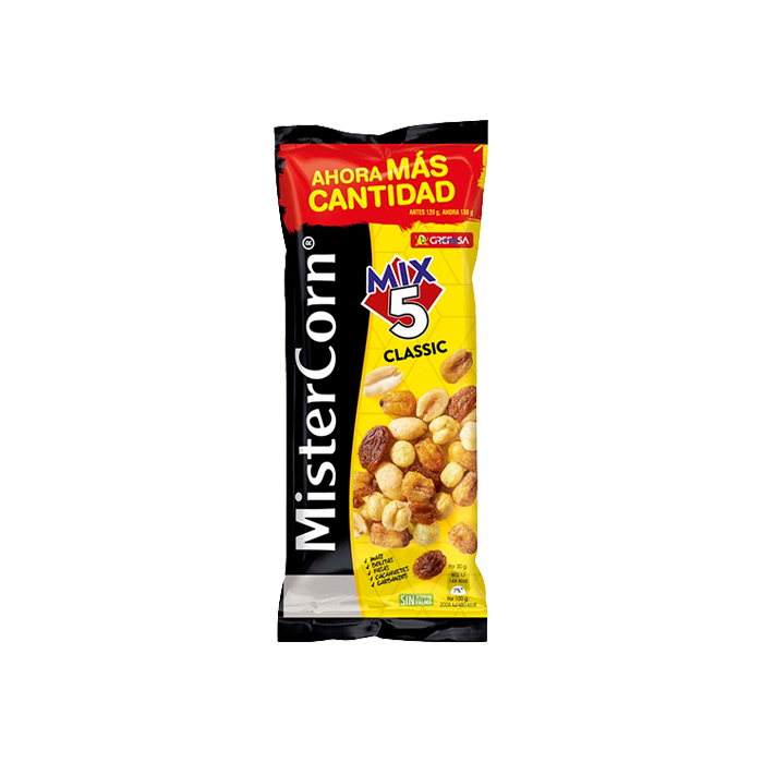 MisterCorn Mix 5 Classic 48g Grefusa-Distribución Mayorista