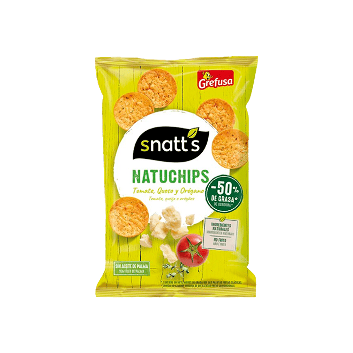 Natuchips Tomate, Queso y Orégano 26g Grefusa-Distribución Mayorista