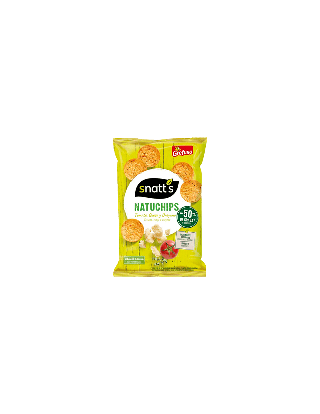 Natuchips Tomate, Queso y Orégano 26g Grefusa-Distribución Mayorista