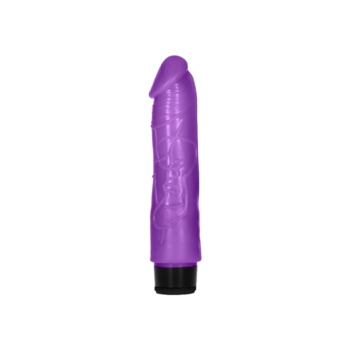 Vibrador 8" Thin Realistic Dildo Vibe Lila-Distribución Mayorista