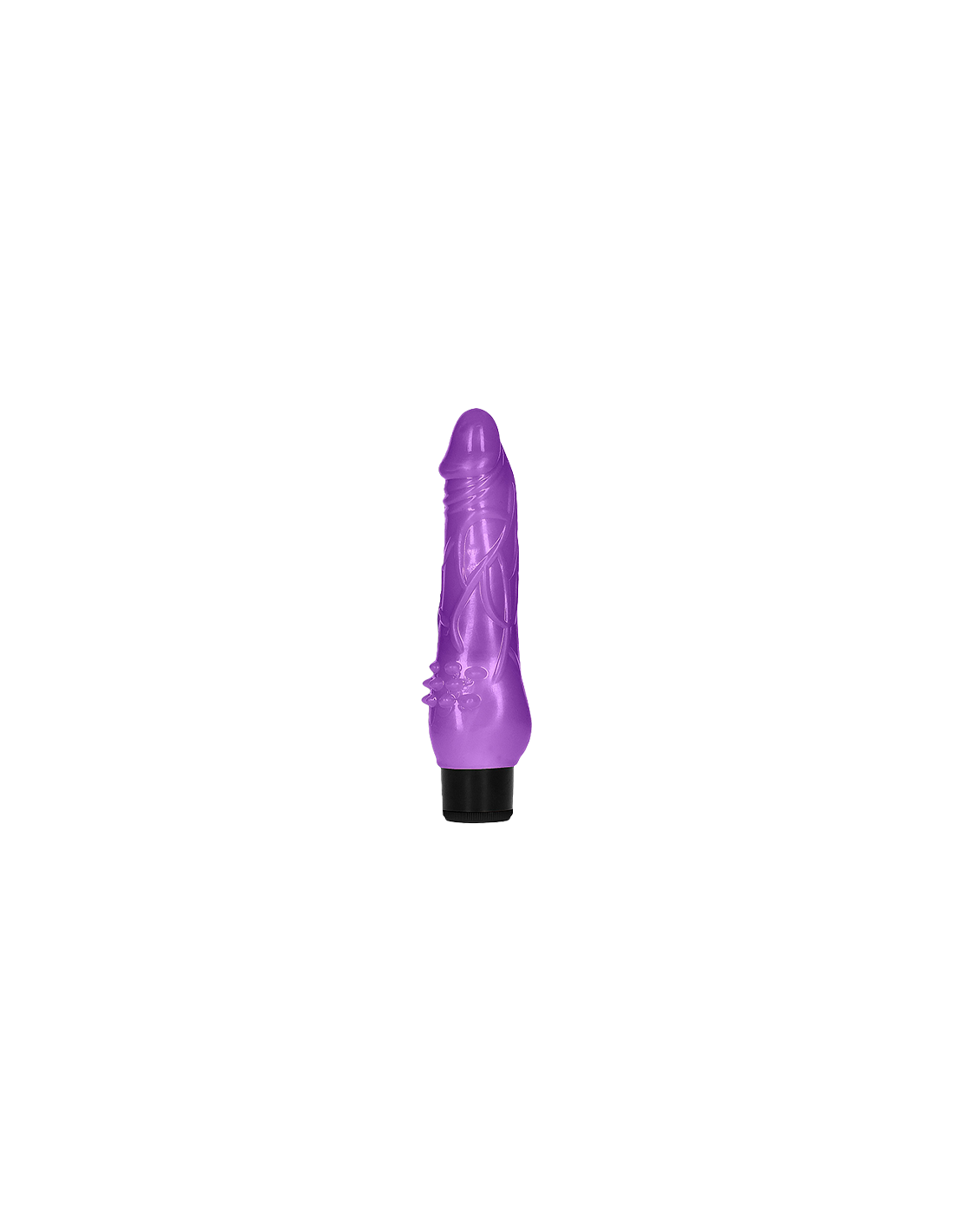 Vibrador 8" Fat Realistic Dildo Vibe Lila-Distribución Mayorista