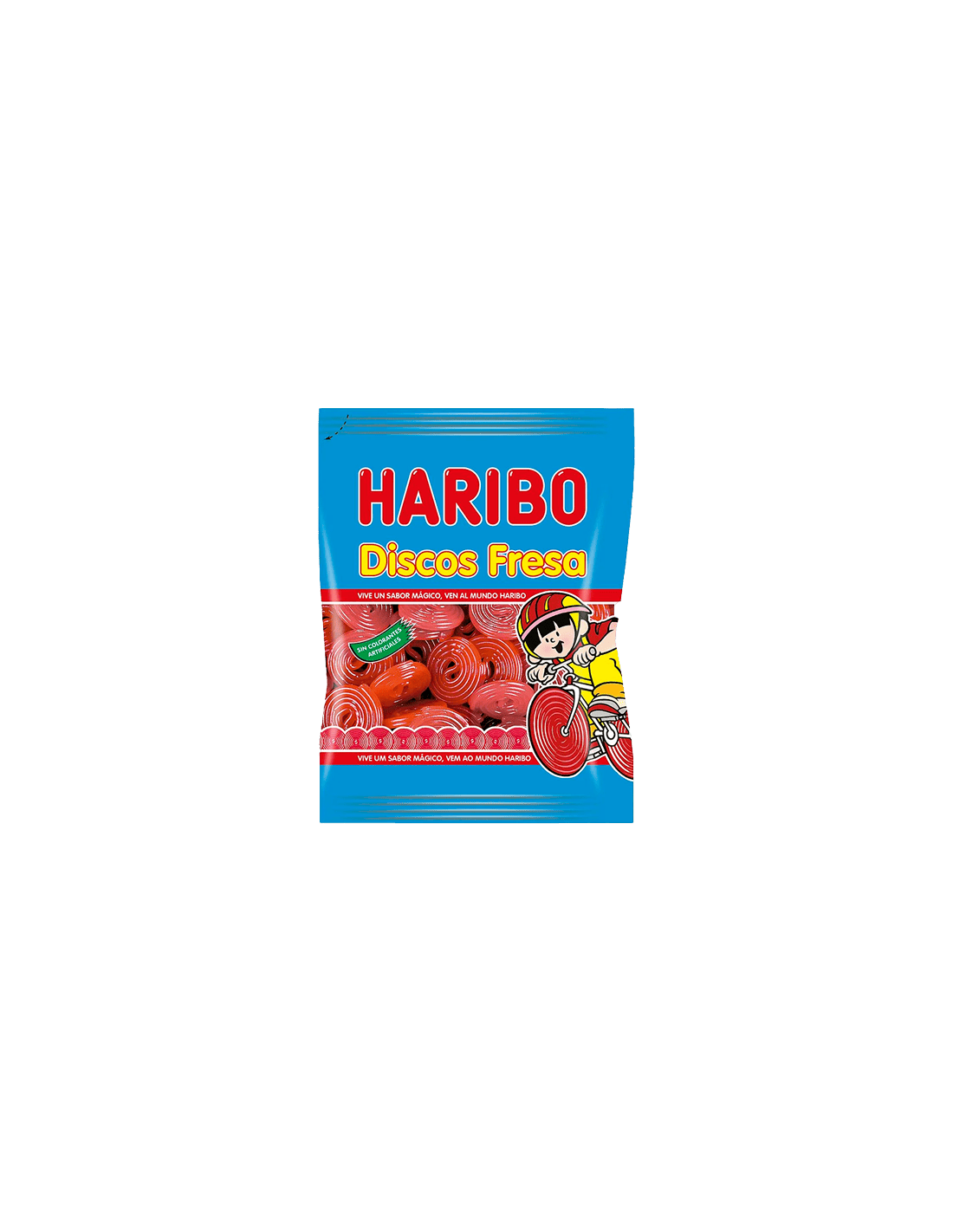 Gominolas Discos de Fresa 80g Haribo-Distribución Mayorista
