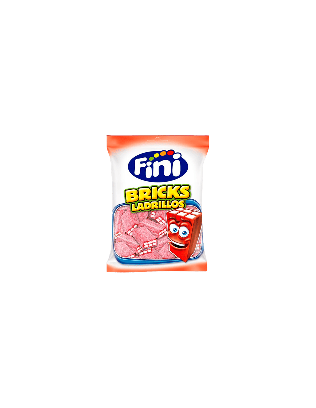 Ladrillos Fresa Pica 90g Fini-Distribución Mayorista