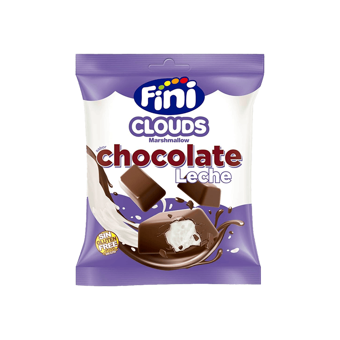 Nubes Sabor Chocolate Leche 80g Fini-Distribución Mayorista
