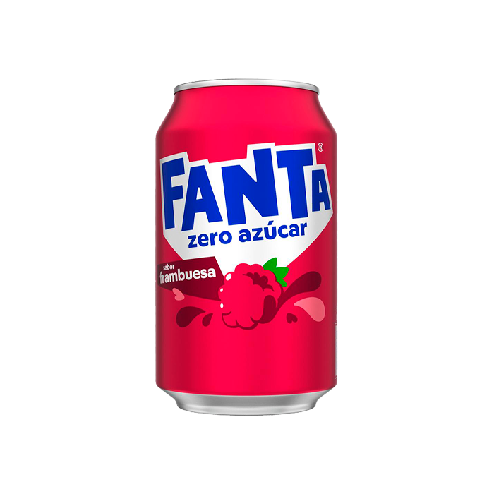 Fanta Frambuesa zero azúcar 330ml - Distribución Mayorista