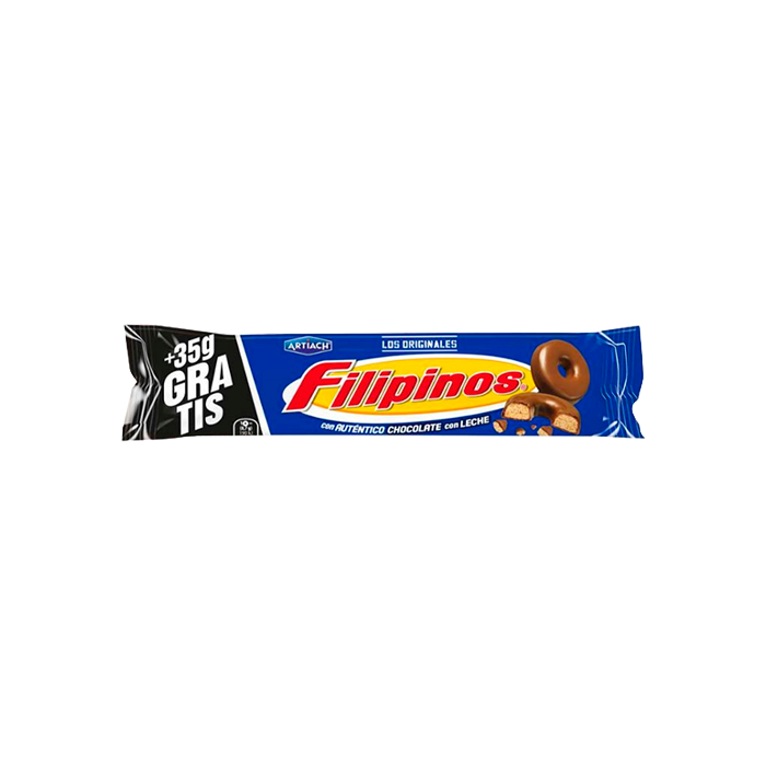 Filipinos Chocolate ao leite 128g-Distribución Mayorista