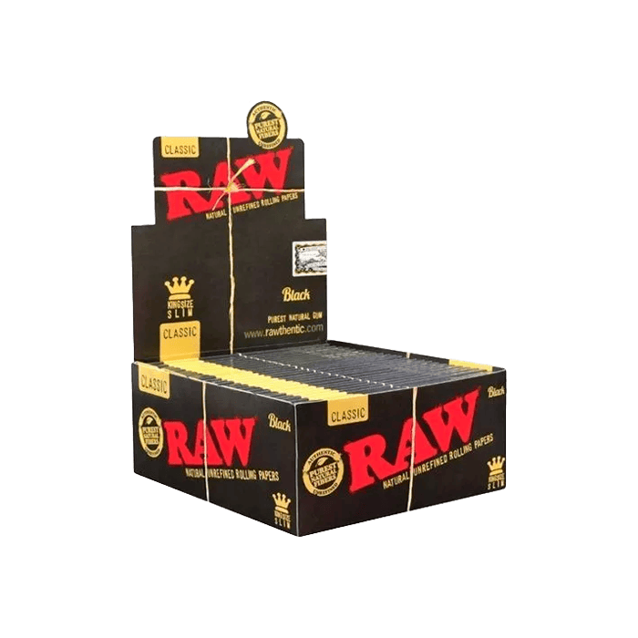 Papel Raw Classic Slim Negro-Distribución Mayorista