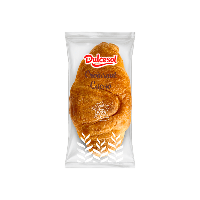 Croissant Recheio Chocolate 45g Dulcesol - Distribución Mayorista