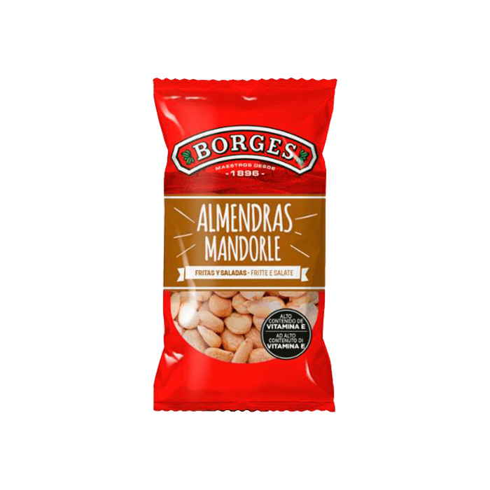 Fried and salted Almonds 30g Borges - Distribución Mayorista