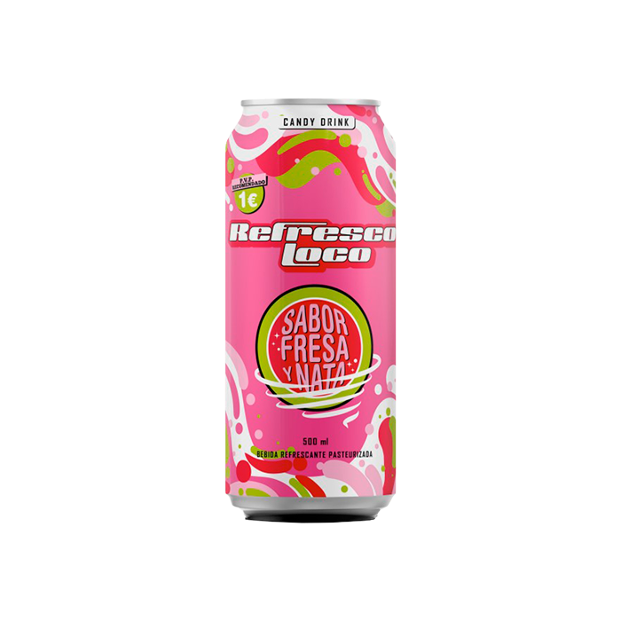 Refresco Loco Morango e Nata 500ml Marcado - Distribución Mayorista