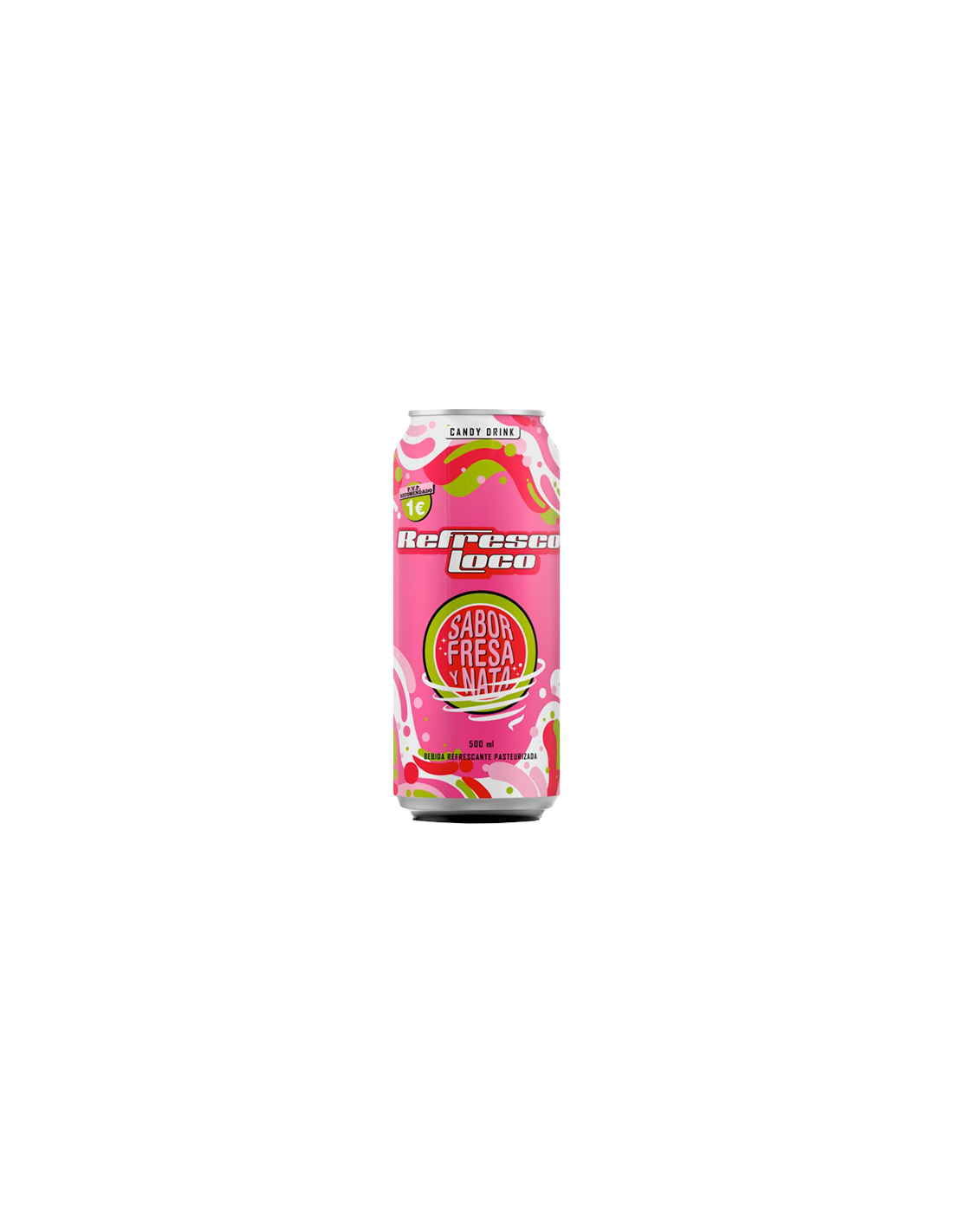 Refresco Loco Fresa y Nata 500ml Marcado - Distribución Mayorista