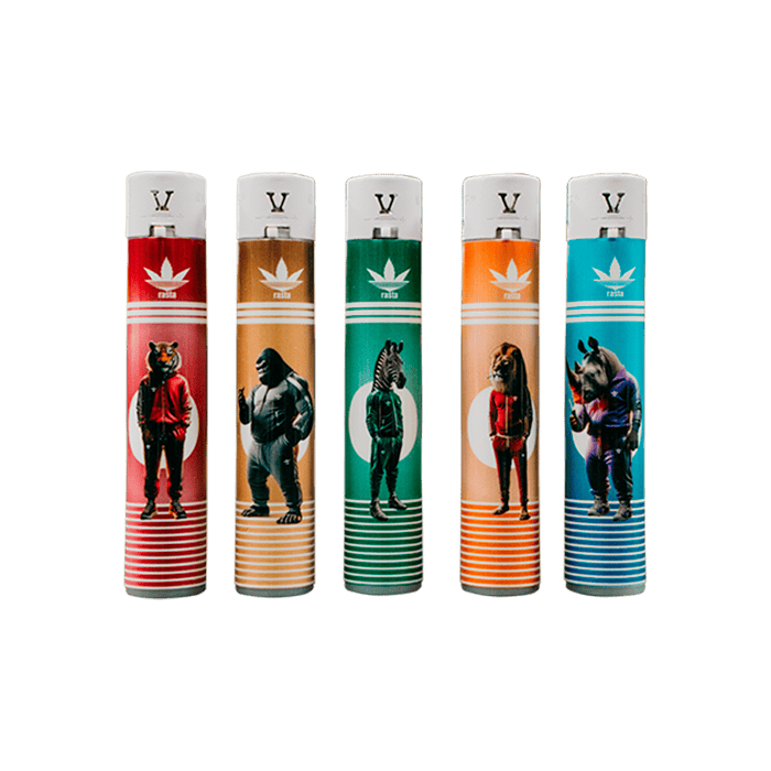 Rasta Round Tieren Feuerzeugen - Distribución Mayorista
