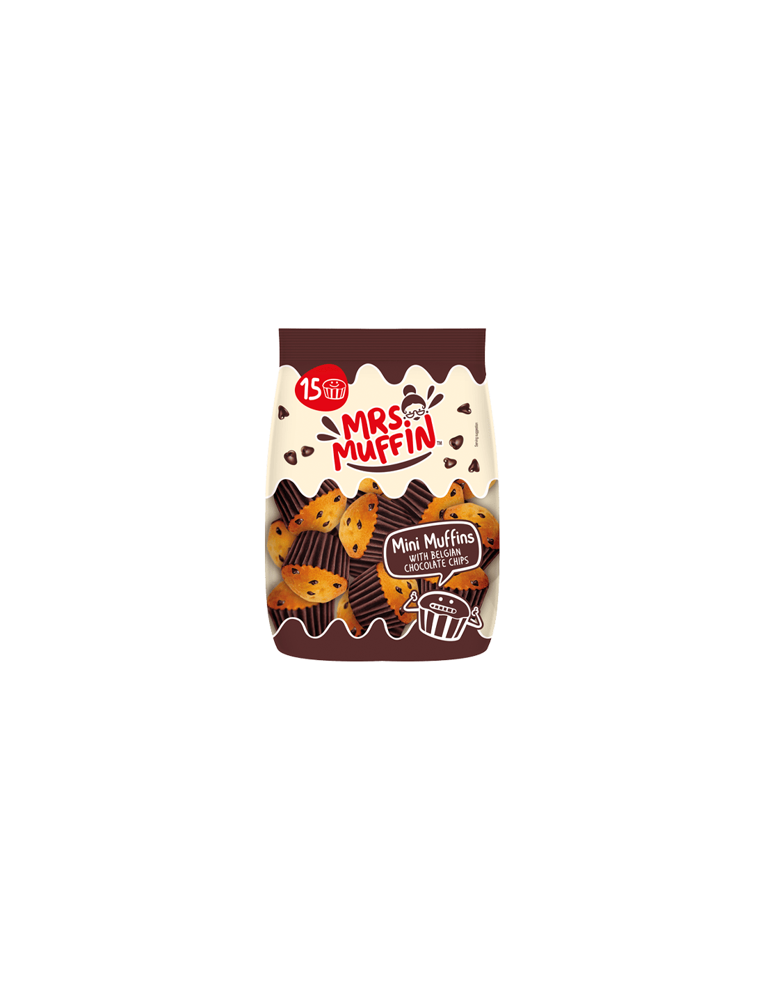 Mini Muffins Chips Schokolade 225g Mrs.Muffin - Distribución Mayorista