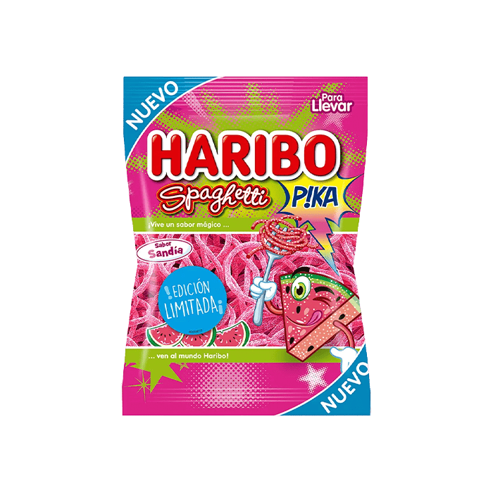 Spaghetti Melancia Pica 75g Haribo - Distribución Mayorista