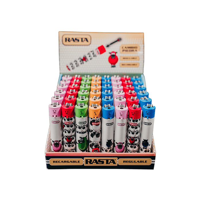 Rasta Round Animal Lighters - Distribución Mayorista