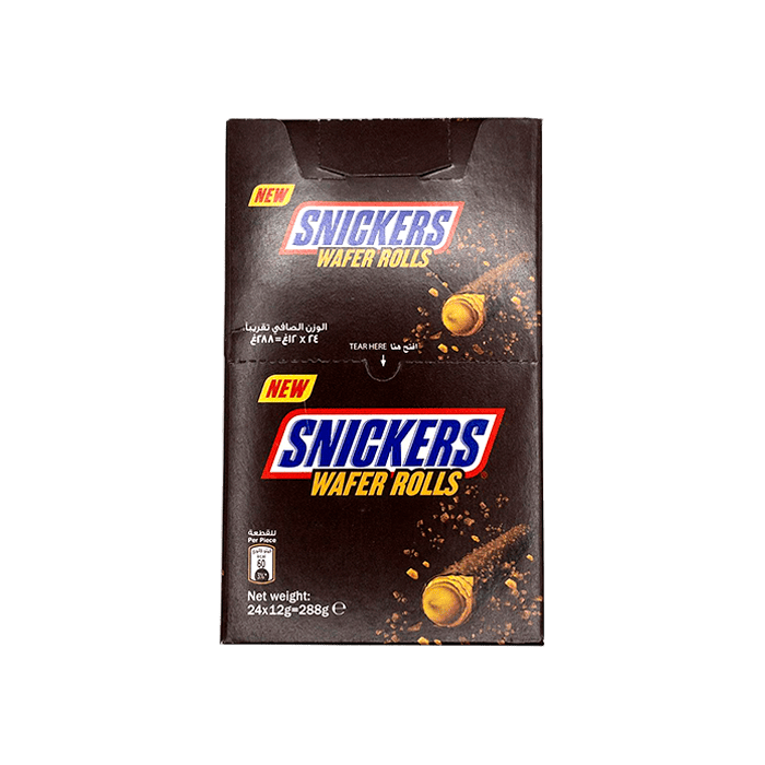 Snickers Wafer Rolls 12g - Distribución Mayorista