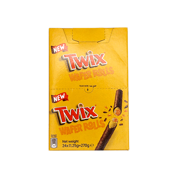 Twix Wafer Rolls 11g - Distribución Mayorista