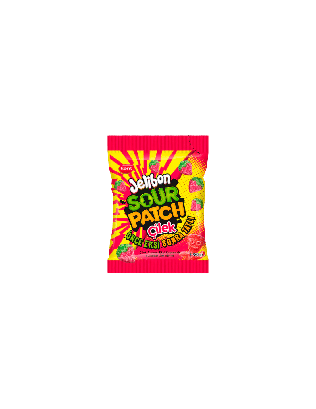 Jelibon Sour Patch Strawberry 80g | Distribución Mayorista